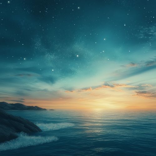 Diffused Shores Under Pale Moons