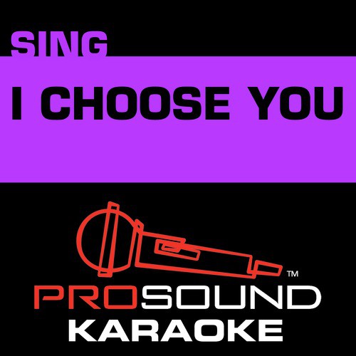 sara bareilles i choose you karaoke