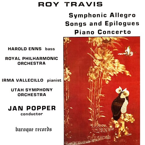 Travis: Symphonic Allegro - Songs And Epilogues - Piano Concerto