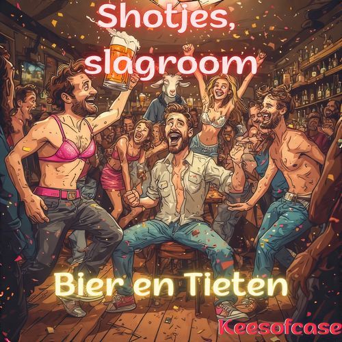 Shotjes, slagroom, bier en tieten cover art
