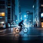 Riding Through the City Lights