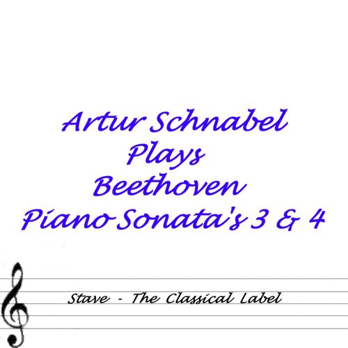 Plays Beethoven Piano Sonatas 3 &amp; 4