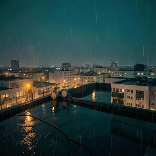 Late Night City Reflection
