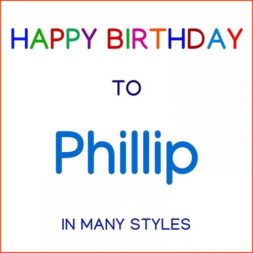 Happy Birthday To Phillip - Jazz cover art