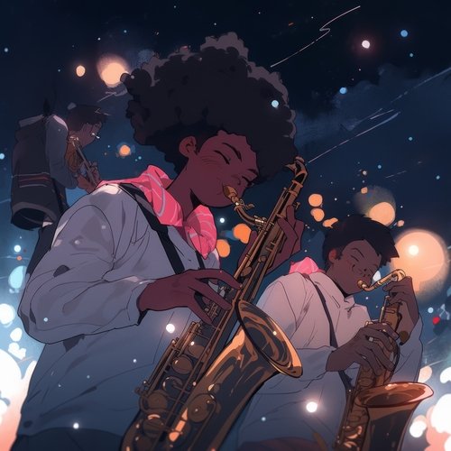 Jazz Mosaics in the Night Sky_poster_image