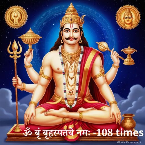 Om Brim Brihaspataye Namah - 108 Times