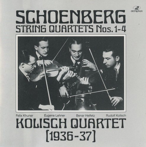 Arnold Schoenberg at the conclusion of String Quartet No. 3