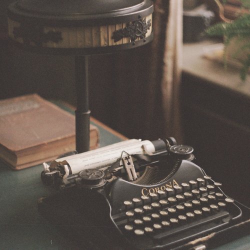 Typewriter cover art
