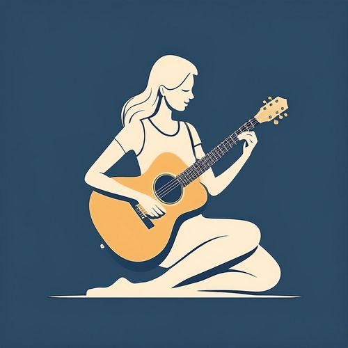 Música De Guitarra Para Corazones Dormidos Y Cielos De Medianoche En Silencio