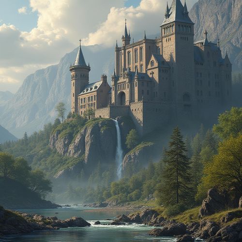 Auf dem Weg zur dunklen Burg