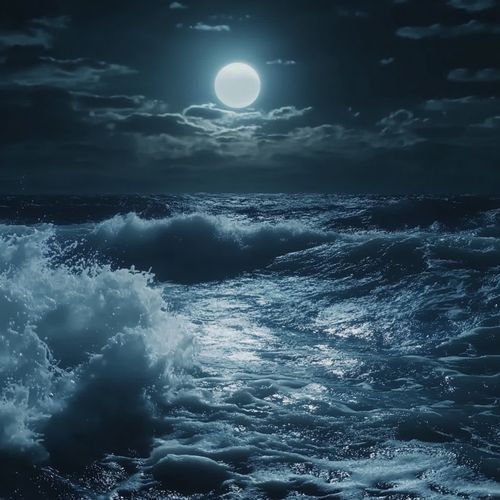 Moonlit Waves