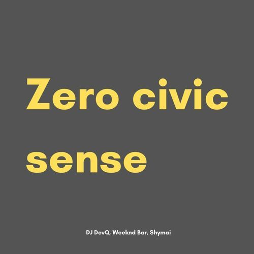 Zero civic sense