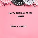 Happy Birthday To You Sonam