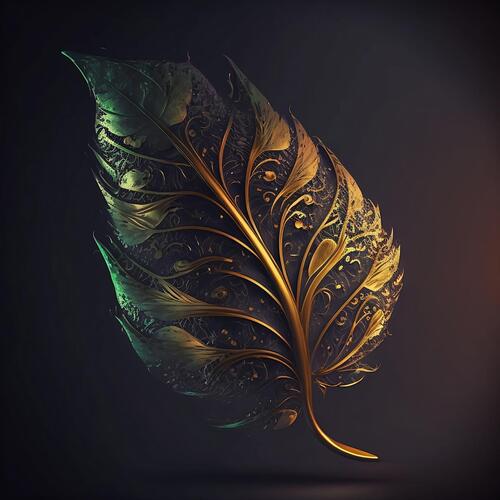 Leaf cover art