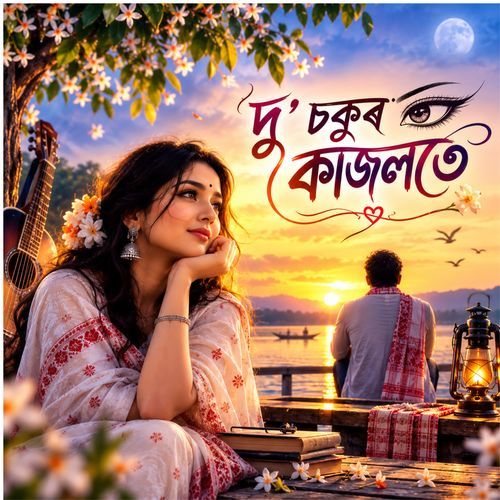 দু' চকুৰ কাজলতে