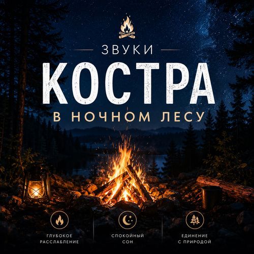 Звуки костра в ночном лесу (Long Version)