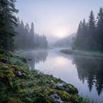 Whispering Waters Misty Morn
