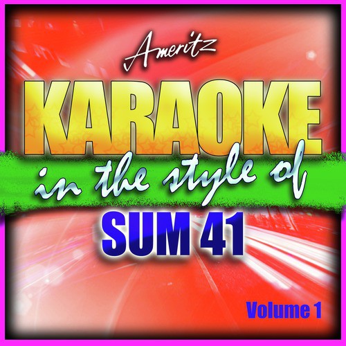 Crazy Amanda Bunkface (In The Style Of Sum 41) cover art
