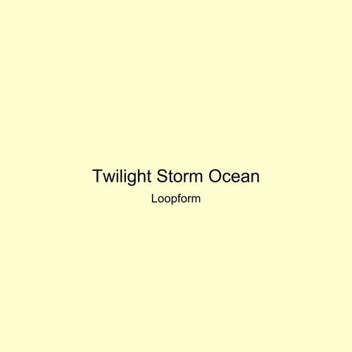 Twilight Storm Ocean