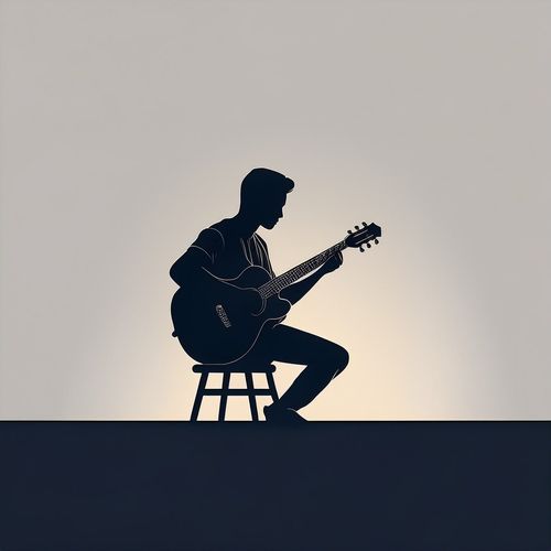 Música De Guitarra Para Corazones En Calma Bajo Cielos Lluviosos Y Horizontes Tranquilos