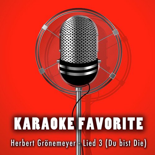 Lied 3 (Du Bist Die) [Karaoke Version] [Originally Performed by Herbert Grönemeyer]