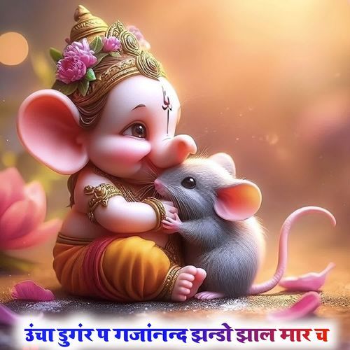 उं��चा डुगंर प गजांनन्द झन्डो झाल मार च