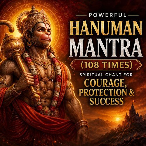 Powerful Hanuman Mantra (108 Times Spiritual Chant for Courage, Protection & Success)