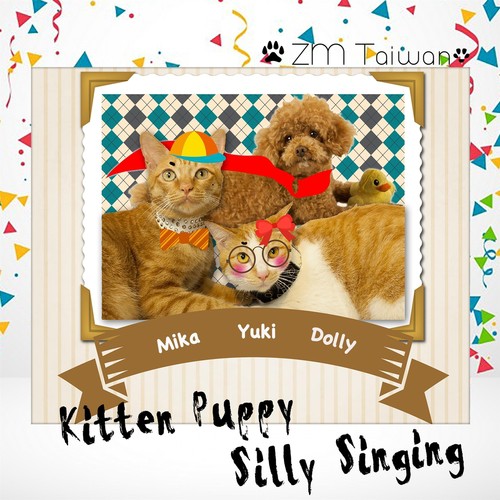 Kitten Puppy Silly Singing