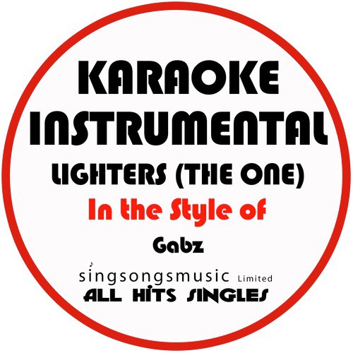 Lighters (The One) [In the Style of Gabz] [Karaoke Instrumental Version] - Single_poster_image