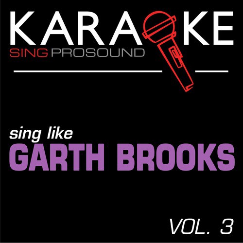 Karaoke in the Style of Garth Brooks, Vol. 3