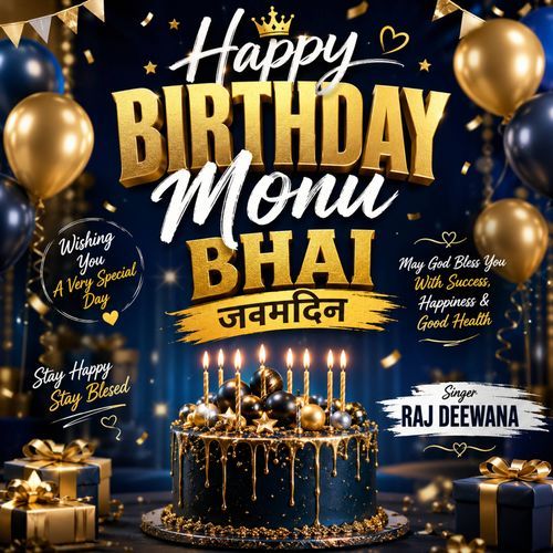 Happy Birthday Monu Bhai Janmdin