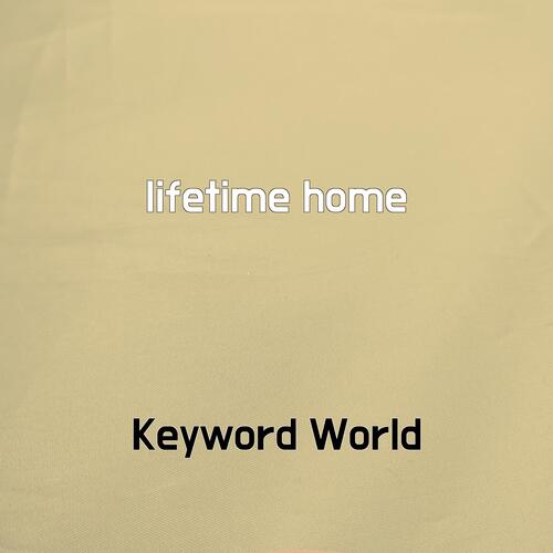 lifetime home cover art