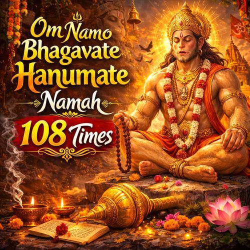 Om Namo Bhagavate Hanumate Namah 108 Times