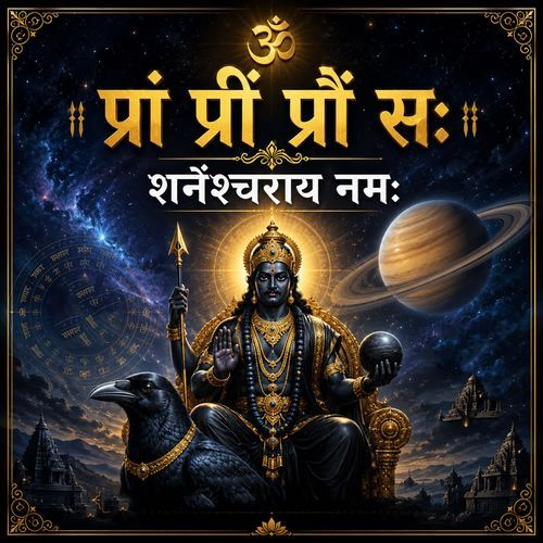 ॐ प्रां प्रीं प्रौं सः शनैश्चराय नमः