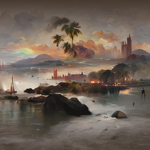 夜の砂浜 cover art