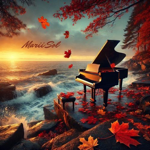 Autumn Piano with Melancholy Water