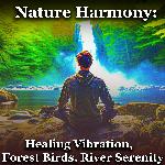 Nature Harmony: Healing Vibration, Forest Birds, River Serenity