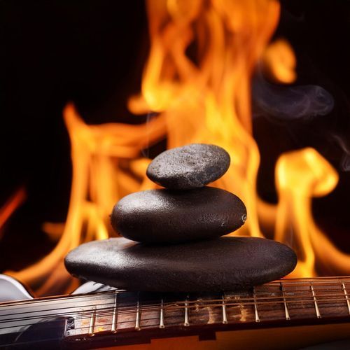 Fireside Spa Tunes: Gentle Guitar for Massage Relaxation_poster_image