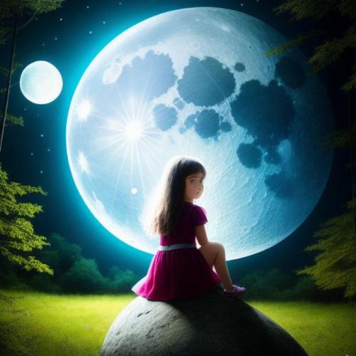 Girl with the Moon