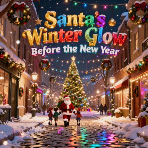 Santa’s Winter Glow Before the New Year