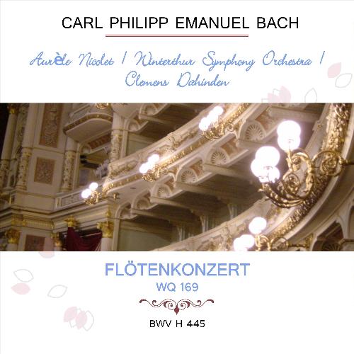 Aurèle Nicolet / Winterthur Symphony Orchestra / Clemens Dahinden Play: Carl Philipp Emanuel Bach: Flötenkonzert, Wq 169, H 445 (Live)