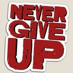 Never give up