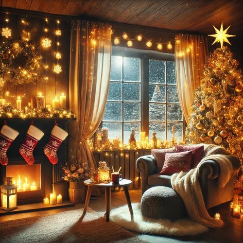 Cozy Jazz Christmas at Home (Peaceful Winter Nights)_poster_image