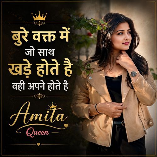 बुरे वक्त में जो साथ खड़े होते है वही अपने होते है