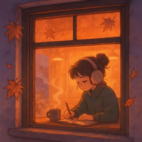 quiet lo-fi cafe music cover art