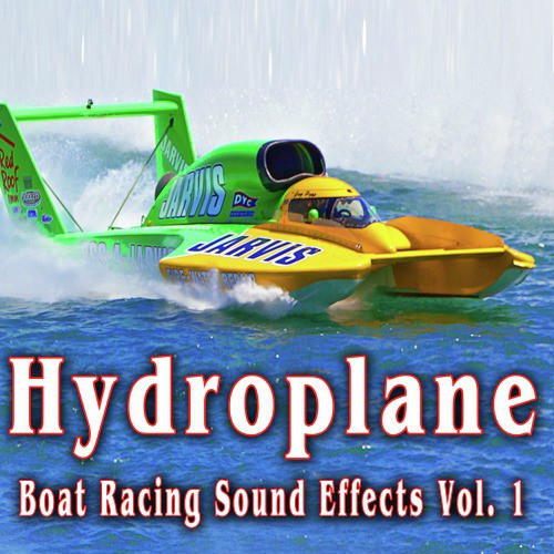 Unlimited Hydroplane Boat Passes by Fast from Right to Left Take 4