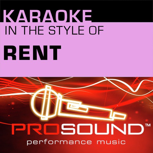 One Song Glory (Karaoke Instrumental Track)[In the style of Rent]