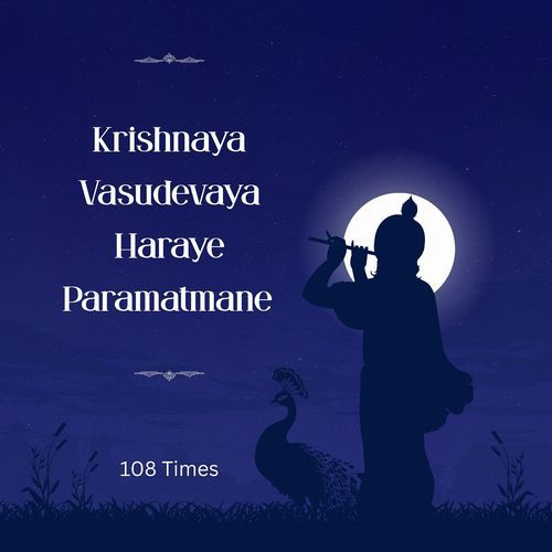 Krishnaya Vasudevaya Haraye Paramatmane (108 Times)