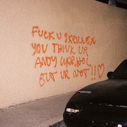 F*CK U SKRILLEX YOU THINK UR ANDY WARHOL BUT UR NOT!! <3