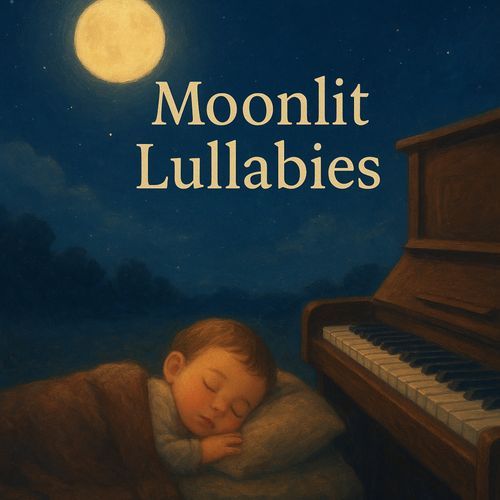 Piano moon night cover art